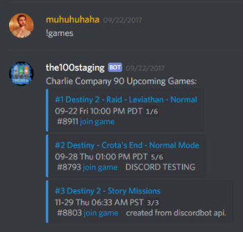 Titanfall 2 Discord Bot LFG